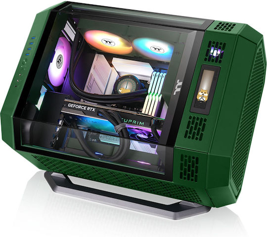Thermaltake CT140 EX Обратен Перка Вентилатор За Кутия (1800 Оборота / 94.95 CFM) с ARGB Осветление и Свързване 3-Pin / 4-изводна ШИМ 3 бр. Зелен