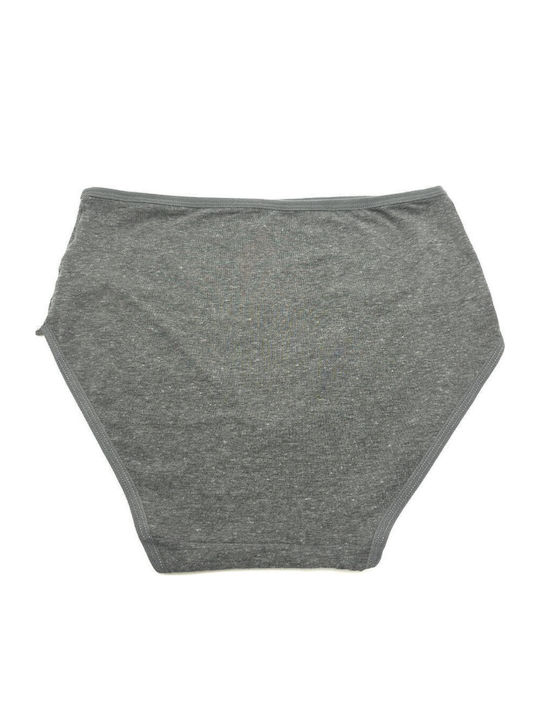 Висока талия Дамско Слип с дантела Anthracite Grey