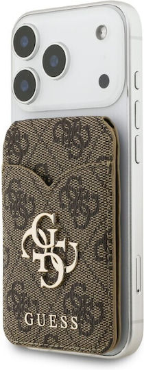 Guess Pu 4g Spiegel Magsafe Kartenfach Stand Braun