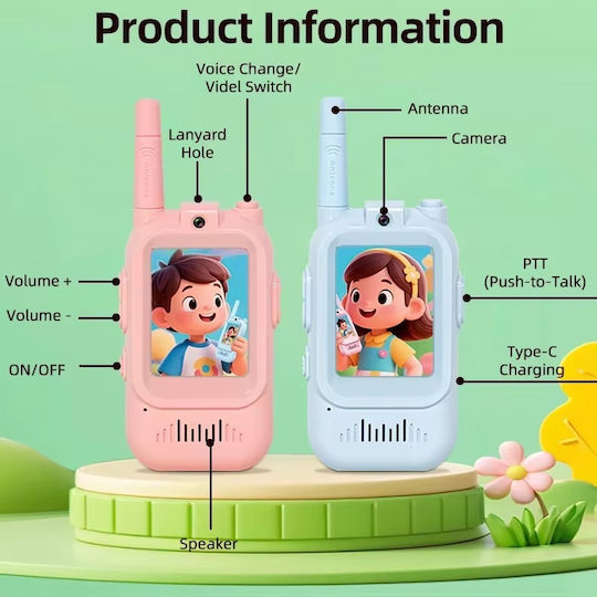 Walkie Talkie Pentru Copii Pentru 3+ Ani