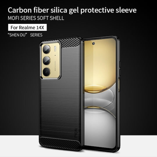 Mofi Back Cover Σιλικόνης Μαύρο (Realme 14x)