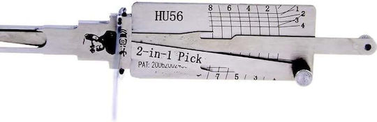 Lishi Original Hu56 Instrument Auto Decoder 2-în-1 Pick Deschidere Uși Portbagaj Compatibil Volvo S40 V40 Mitsubishi Carisma