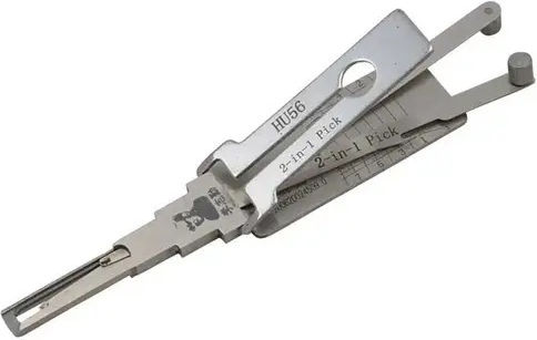Lishi Original Hu56 Instrument Auto Decoder 2-în-1 Pick Deschidere Uși Portbagaj Compatibil Volvo S40 V40 Mitsubishi Carisma