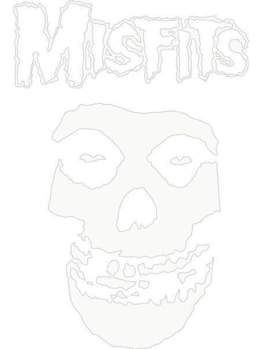 Oversized T-shirt Misfits Skull Rock Avenue Black Oversized T-shirt Misfits Skull Rock Avenue Black