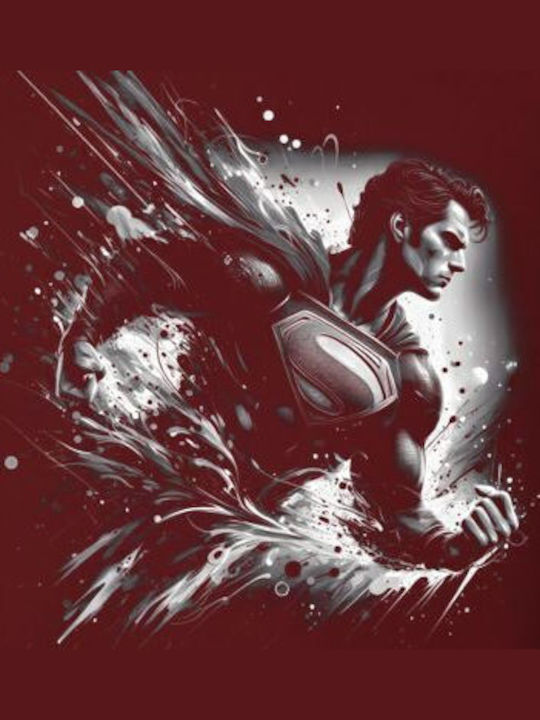 Pop Culture Superman Dynamic Monochrome Φούτερ με Κουκούλα Garnet Pop Culture Superman Dynamic Monochrome Φούτερ με Κουκούλα Garnet