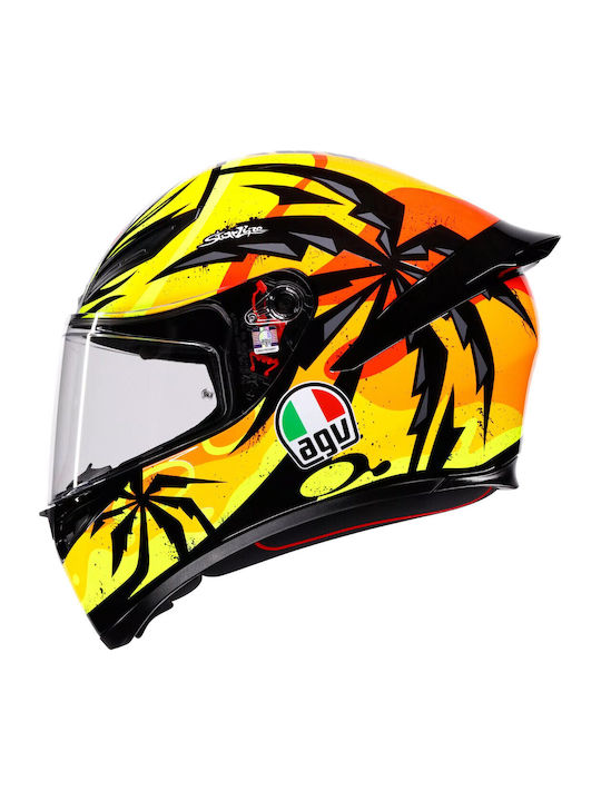 AGV K1 S Tropicrush Black/Orange Κράνος Μηχανής Full Face ECE 22.06 1500gr