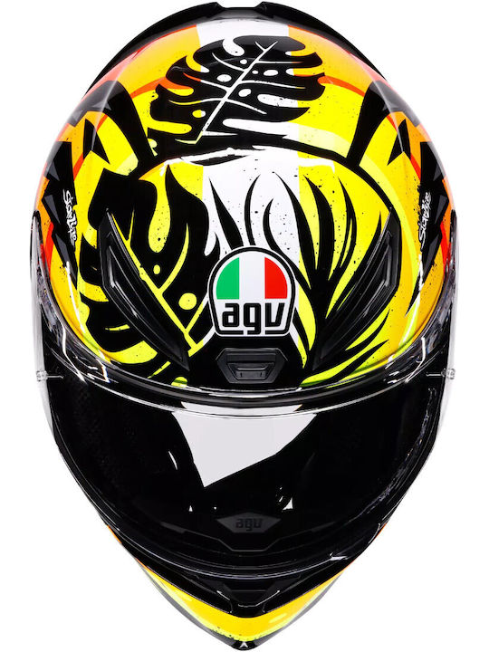 AGV K1 S Tropicrush Black/Orange Κράνος Μηχανής Full Face ECE 22.06 1500gr
