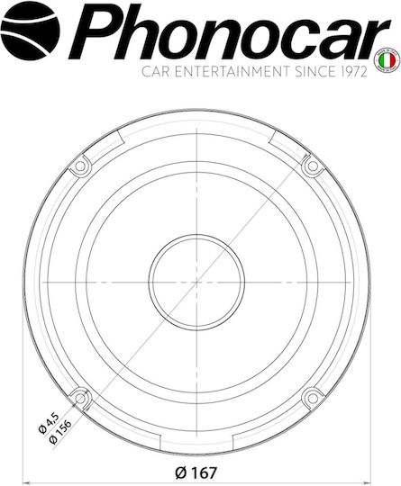 Phonocar Set Auto-Lautsprecher mit 35W RMS (Tieftöner)