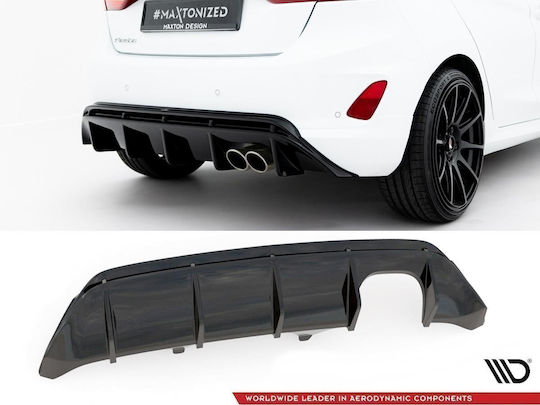 Maxton Design Diffusor Auto Rückseite Kompatibel mit Ford Fiesta Mk8 ST