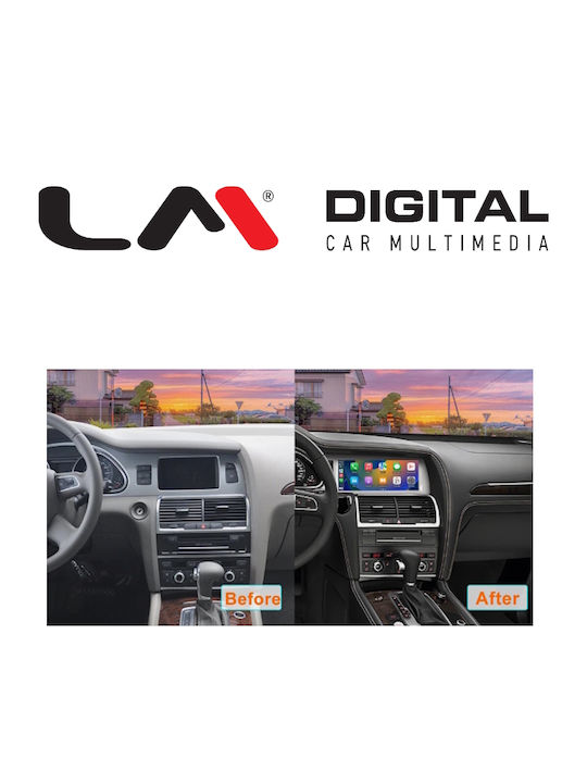 LM Digital Автомобилна Аудио Система (Блутут/USB/AUX/WiFi/GPS/Apple-Carplay/Android-Auto) с Тъчскрийн 10.25"