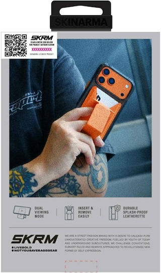 Skinarma MagSafe Kartenetui Kado Haxa in Orange Farbe