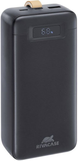Rivacase VA1083 Power Bank 30000mAh 65W с USB-A порт и USB-C порт Черен