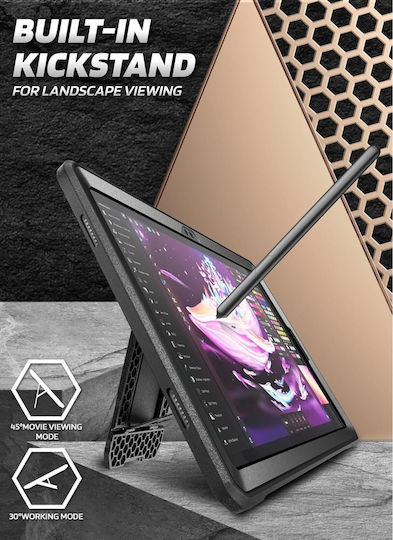 Supcase Unicorn Beetle Pro Flip Cover Μαύρη (Galaxy Tab A11+ Plus 11.0)
