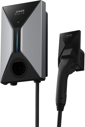 Anker Solix V1 Επιτοίχιος Μονοφασικός Σταθμός Φόρτισης 7.4kW με Ενσωματωμένο Καλώδιο Type 2
