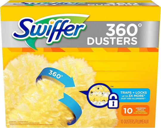 Swiffer Duster 360 Refills Set 10 Pcs Captures Dust Allergens Textile