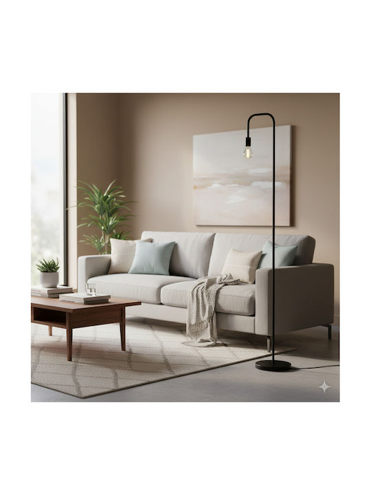 HomeMarkt Kramer Φωτιστικό Δαπέδου Υ169εκ. Μαύρο HomeMarkt Kramer Φωτιστικό Δαπέδου Υ169εκ. Μαύρο