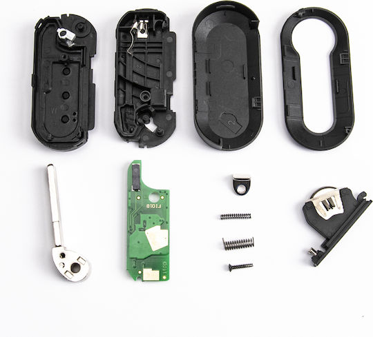 Foldable Car Key Shell with 3 Buttons for Peugeot / Fiat