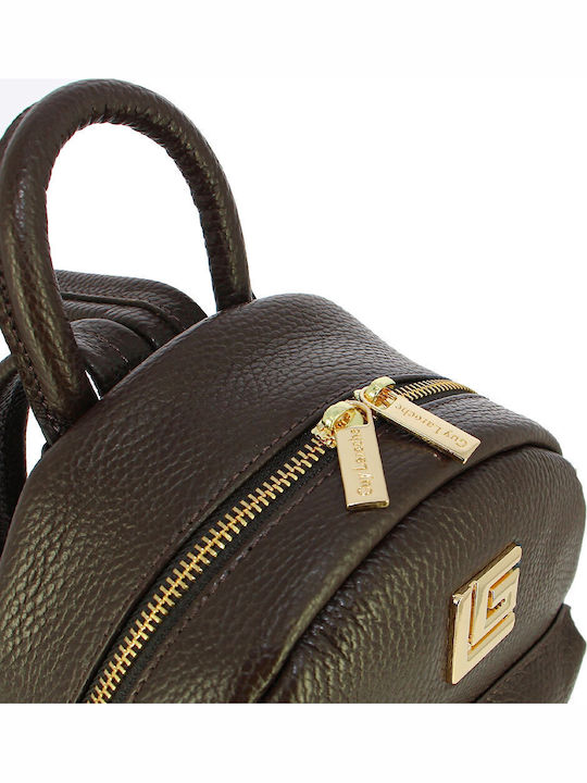 Leather Women's Bag Backpack Brown