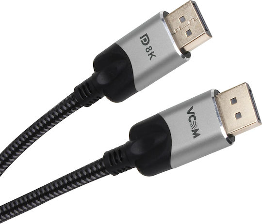 VCOM Cable DisplayPort male - DisplayPort male 10m Μαύρο