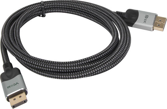 VCOM Cable DisplayPort male - DisplayPort male 5m Μαύρο