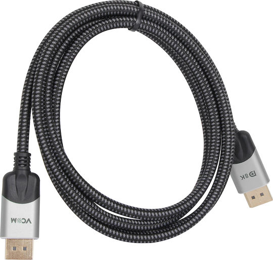 VCOM Cable DisplayPort male - DisplayPort male 10m Μαύρο