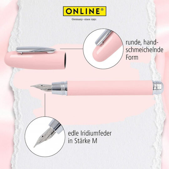 Online Писалка Medium 0.5mm Розова с Розово Мастило