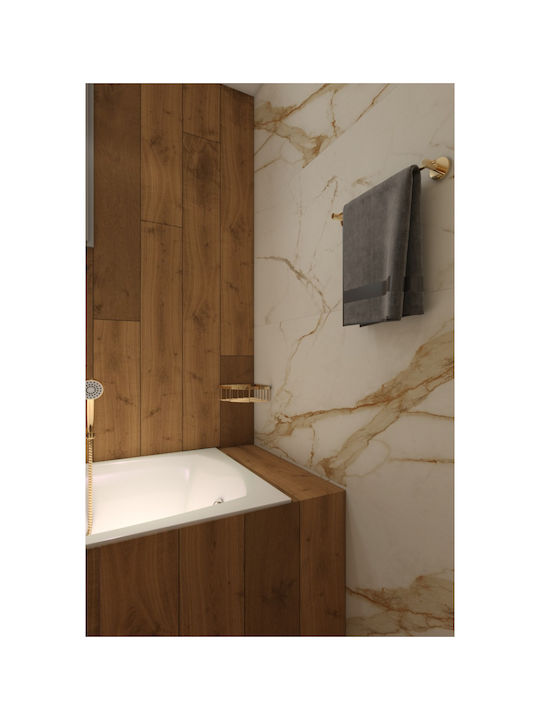 Piccadilly Schiene Badezimmer Einzel Wandmontage Schrauben Gold
