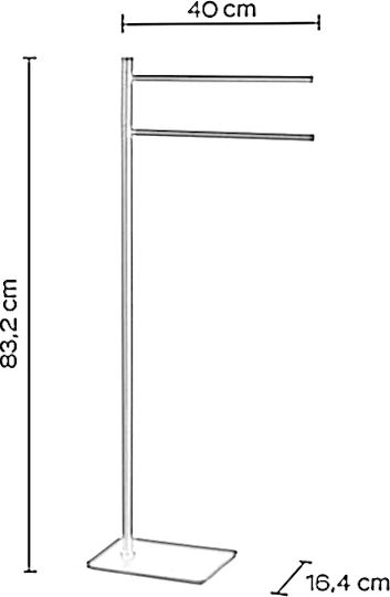 Gedy Schiene Badezimmer Doppel Wandmontage Schrauben Inox Silber