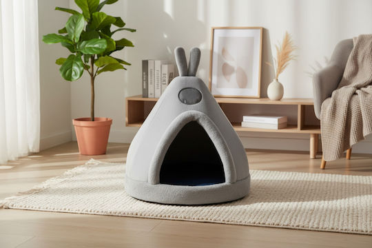 Dog Cat Bed Zola Soft Material Comfortable Cushion 45 X 45 X 42 Cm Gray