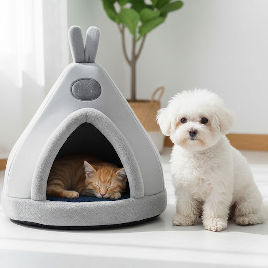 Dog Cat Bed Zola Soft Material Comfortable Cushion 45 X 45 X 42 Cm Gray