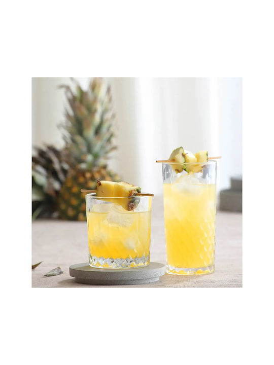 Luigi Ferrero Set Gläser Whiskey / Cocktail/Trinken aus Glas 330ml 6Stück