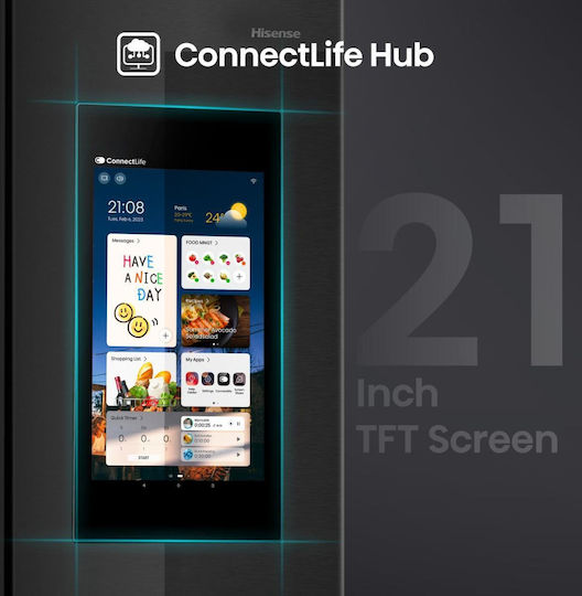 Hisense Хладилник Гардероб 614лт В179xШ91xД73см. Черен Hi9