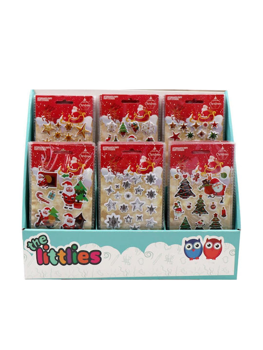 Weihnachtsaufkleber Cristmans Tree Puffy Glitter