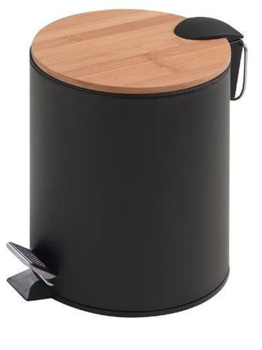 Gedy Bamboo Καλαθάκι Μπάνιου 5lt Μαύρο