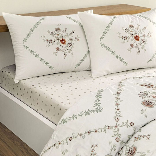 Tac Κουβερλί Σετ Υπέρδιπλο White 220x230cm 4τμχ