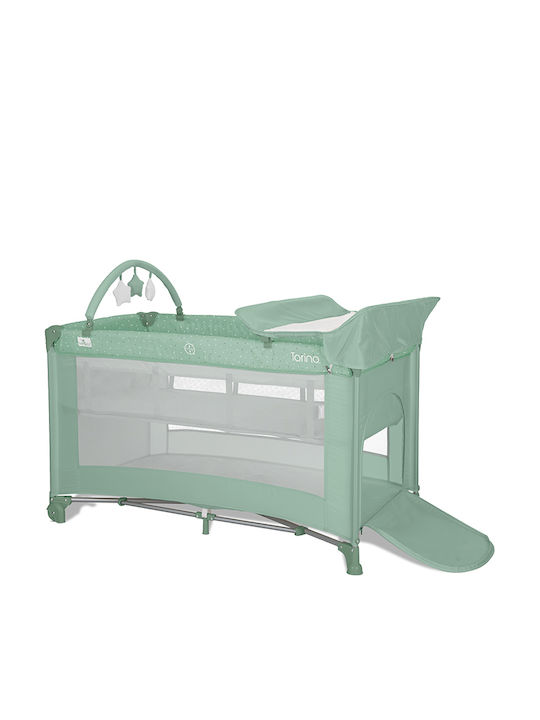 Lorelli Torino Baby Playpen 2 Levels with Mattress Green