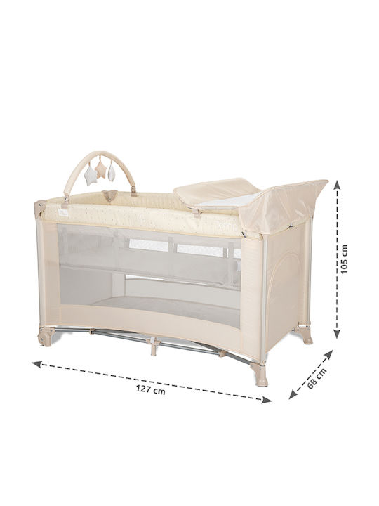 Lorelli Torino Baby Playpen 2 Levels with Mattress Green