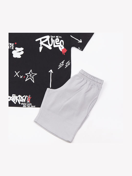 Kinder-Set mit Shorts Sommer 2Stück Black