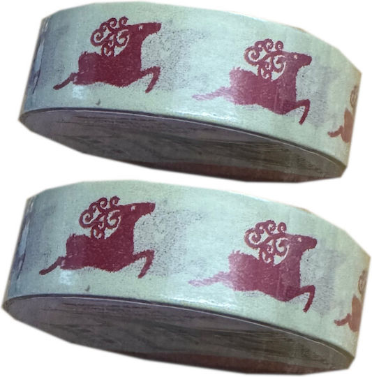 Decorative Adhesive Tape Artemio 10m x 15mm Masking Tape Reindeer