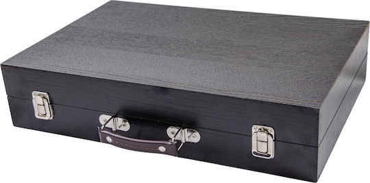 Alpha-Market Σετ Ζωγραφικής σε Βαλιτσάκι Ξύλινο 45x33cm 185τμχ