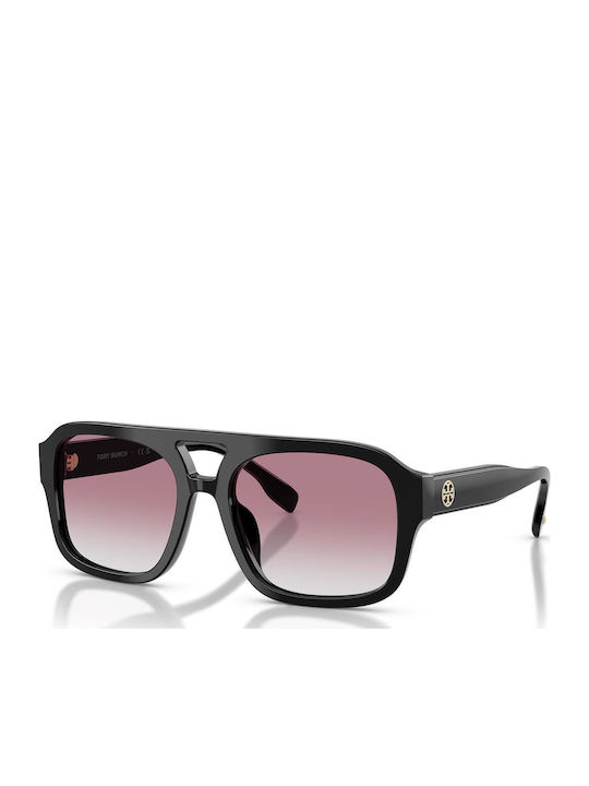 Tory Burch Γυαλιά Ηλίου Μαύρα με Κοκκάλινο Σκελετό Tory Burch Γυαλιά Ηλίου Μαύρα με Κοκκάλινο Σκελετό