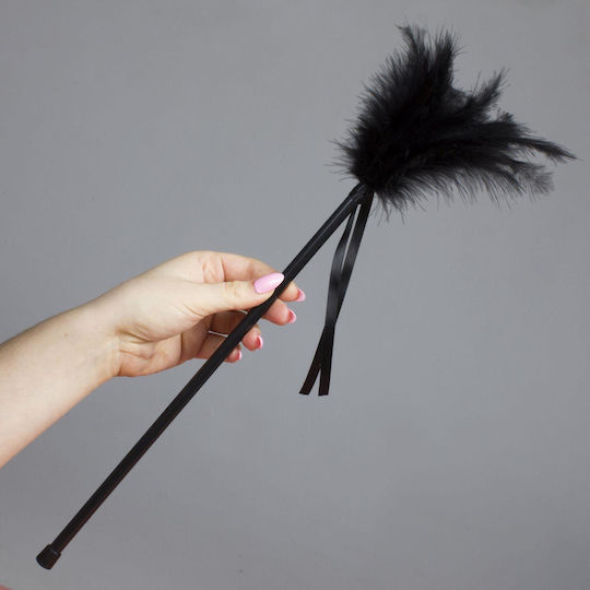 Secretplay Feather Duster Feather for Tickling in Black Color