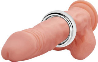 Small Metal Penis Ring Silver
