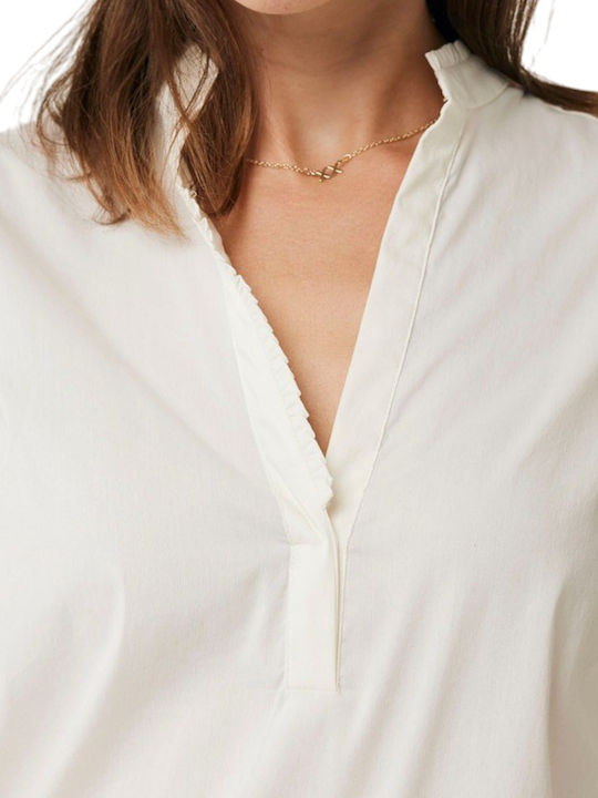 Women's Long Sleeve Shirt Off White