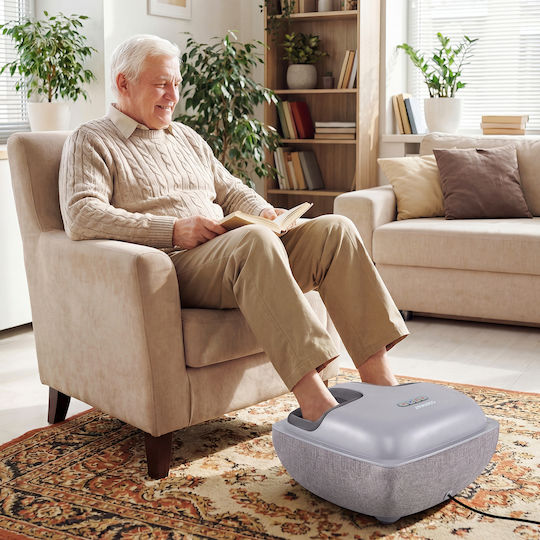 Costway Roller Massage Shiatsu for the Legs & the Body with Heating Function Gray