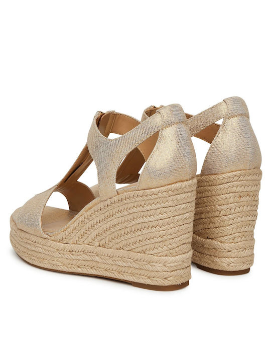 Berkley Metallic Sandals Gold
