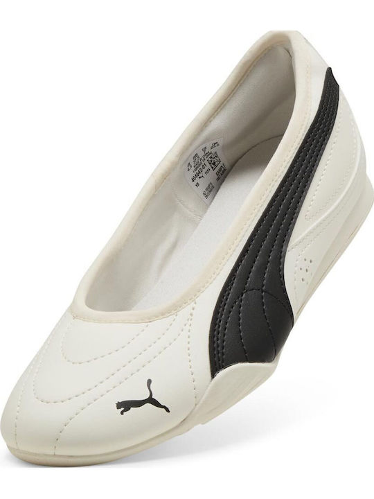 Synthetic Leather Ballerinas White