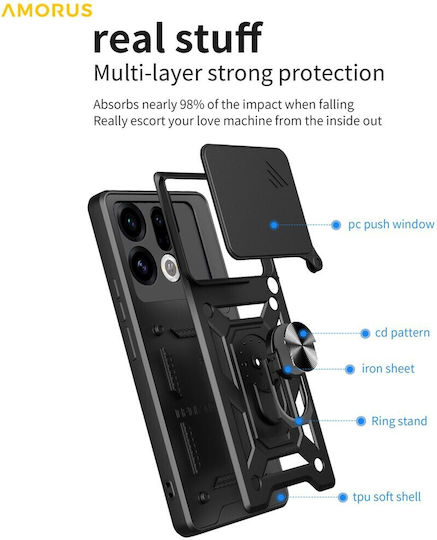 Amorus Back Cover Plastic Red (Oppo Find X9 5G)