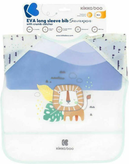 Kikka Boo Savanna Waterproof Plastic Coverall with Hoop & Loop Fastener Pocket & Sleeves Mint