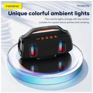 Foneng M6 Ηχείο Bluetooth 15W με Διάρκεια Μπαταρίας έως 3 ώρες Μαύρο
